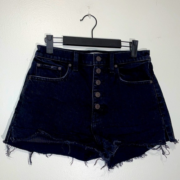 Abercrombie & Fitch Pants - Abercrombie & Fitch Distressed High Rise Mom Shorts